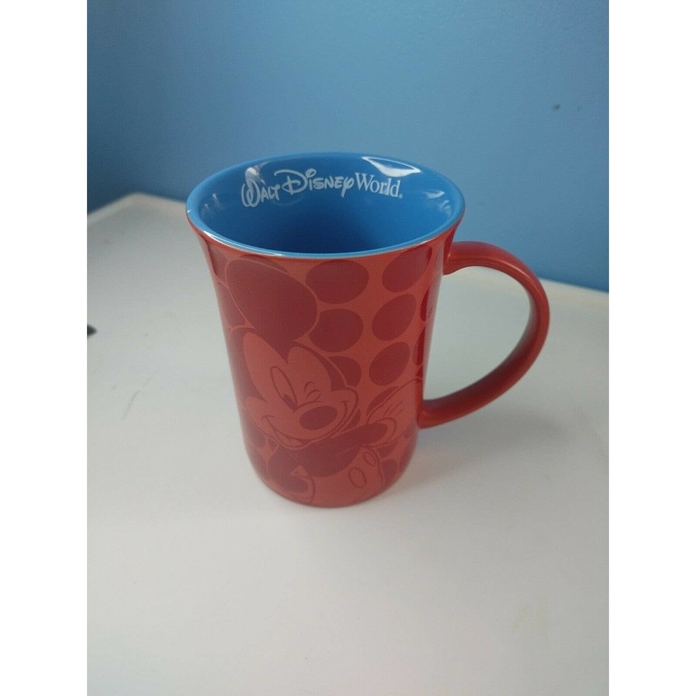Disney Parks Mickey Mouse Red Polka Dot Coffee Mug